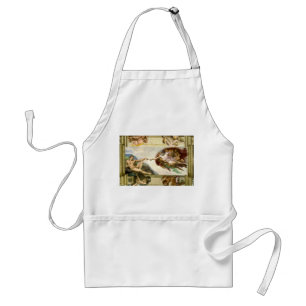The Creation of Adam by Michelangelo Fine Art Adult Apron