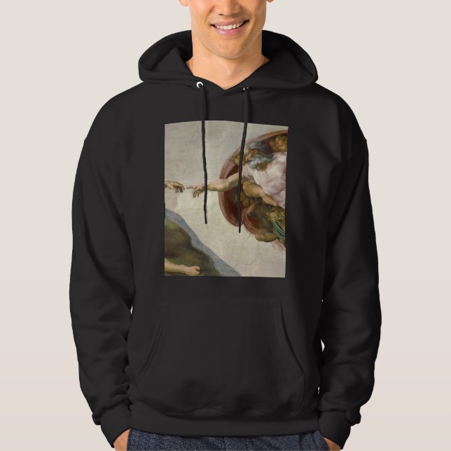 The Creation of Adam by Michelangelo Hoodie (Front)