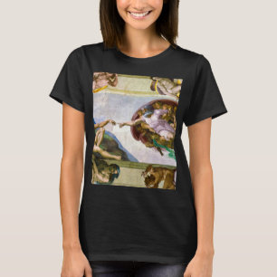 The Creation of Adam by Michelangelo T-Shirt
