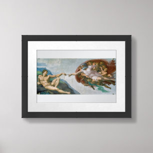 The Creation of Adam (c. 1511)   Michelangelo Framed Art