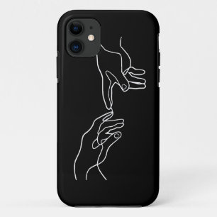 The Creation of Adam hands, Michelangelo iPhone 11 Case