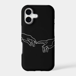 The Creation of Adam hands, Michelangelo iPhone 17 Case