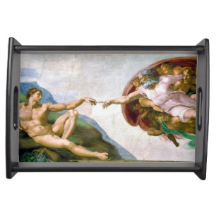 The Creation of Adam, Michelangelo, 1508-1512 Serving Tray