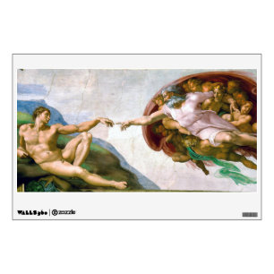 The Creation of Adam, Michelangelo, 1508-1512 Wall Decal