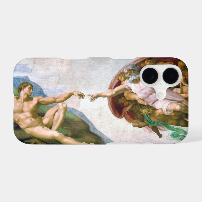 The Creation of Adam, Michelangelo Case-Mate iPhone Case (Back (Horizontal))