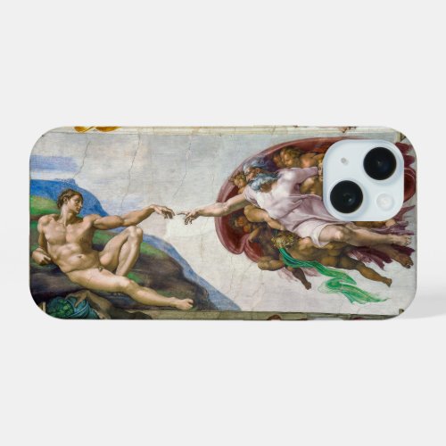 The Creation of Adam  Michelangelo  iPhone 15 Case