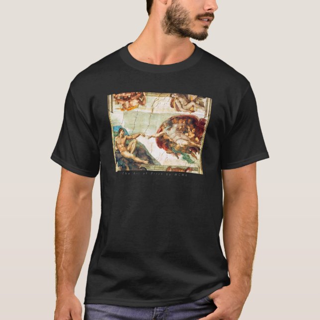 The Creation Of Adam Michelangelo Sistine Chapel P T-Shirt (Front)