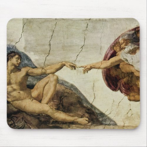 The Creation of Adam Mouse Pad