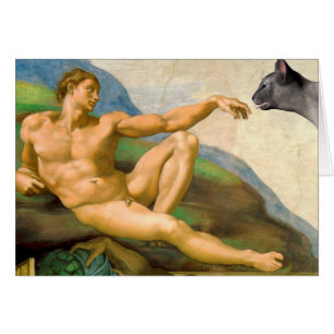 The Creation Of Adam Parody Cards