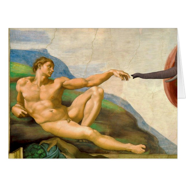 The Creation Of Adam Parody Cards (Front Horizontal)