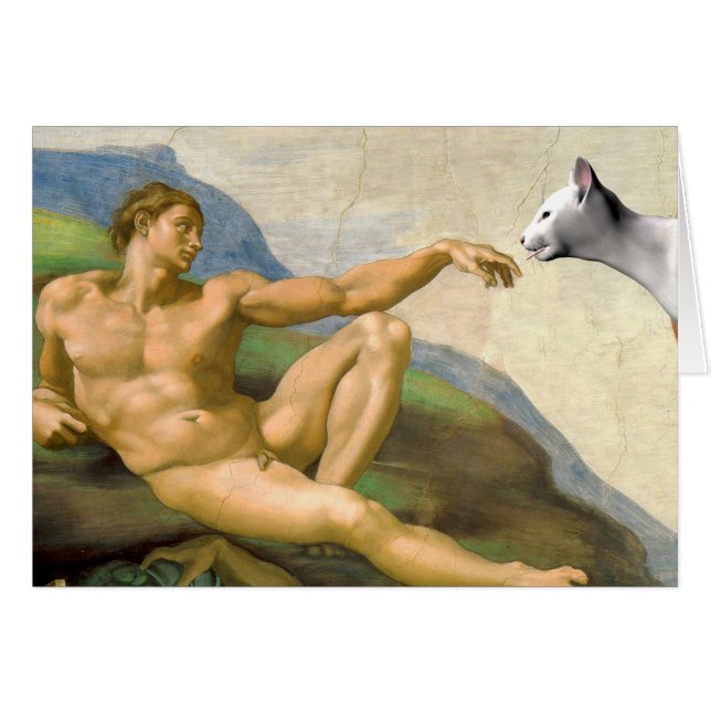 The Creation Of Adam Parody Cards (Front Horizontal)