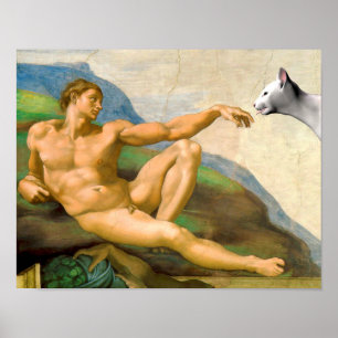 The Creation Of Adam Parody Poster