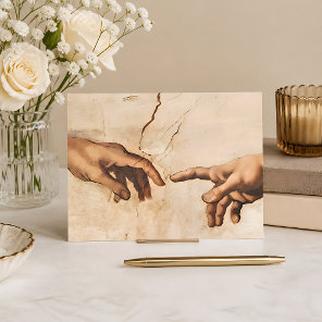 The Creation of Adam Postcard