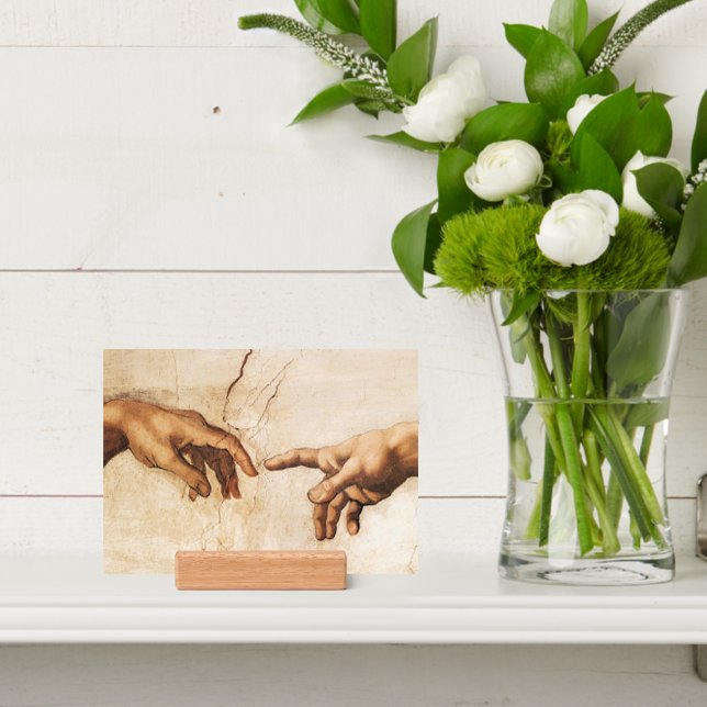 The Creation of Adam Print and Wood Picture Holder (Insitu 4)