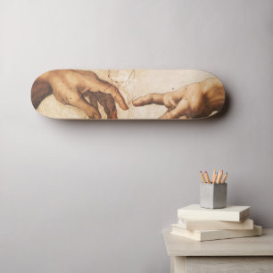 The Creation of Adam Skateboard Deck