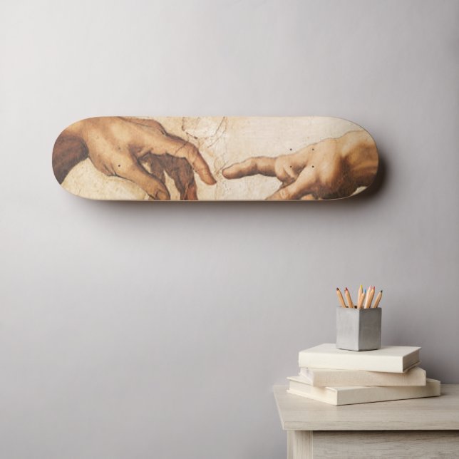 The Creation of Adam Skateboard Deck (Wall Art (Horz))