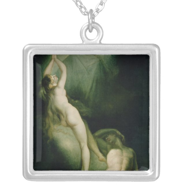 The Creation of Eve, 1791-93 Silver Plated Necklace (Front)
