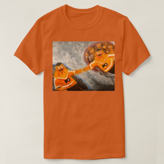 The Creation of Gritty T-Shirt (Design Front)