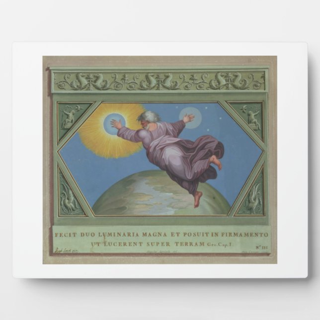 The Creation of Light, illustration from the Rapha Plaque (Front)