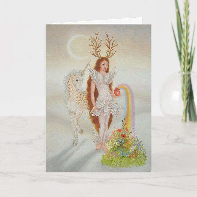 the creation of spring greeting card (Front)