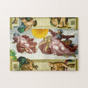 The Creation of the Sun by Michelangelo Jigsaw Puzzle