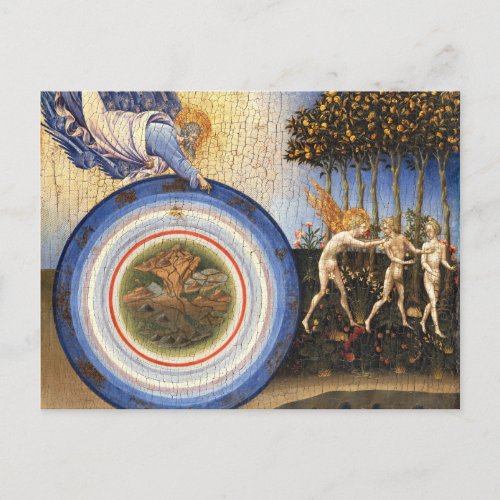 The Creation Of The World Giovanni Di Paolo Postcard