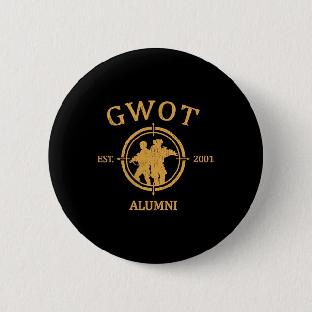 The Creative Armory Gwot Global War On Terrorism 2 Button (Front)