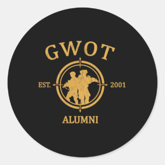 The Creative Armory Gwot Global War On Terrorism 2 Classic Round Sticker