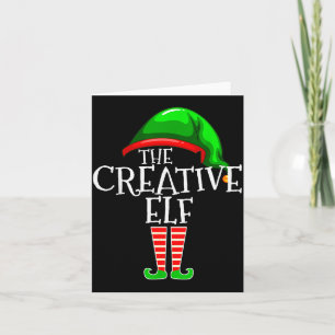 The Creative Elf Family Matching Group Christmas Card