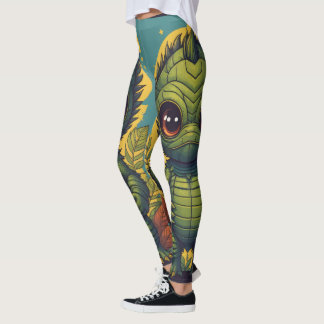The Creature From The Black Lagoon Halloween Leggings