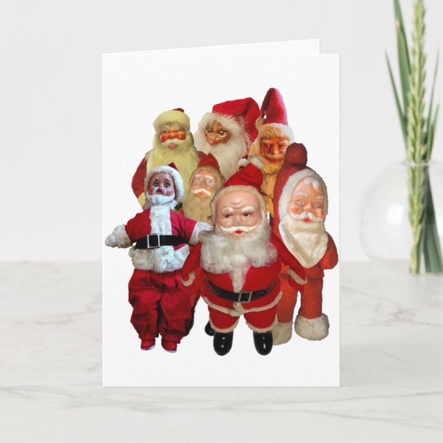 The Creepy Vintage Santa Gang Holiday Card (Front)