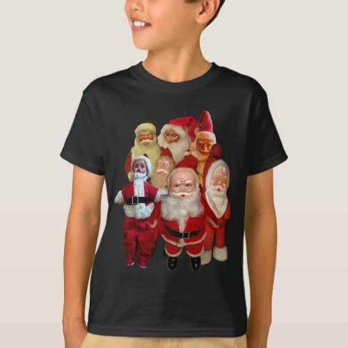 The Creepy Vintage Santa Gang T_Shirt