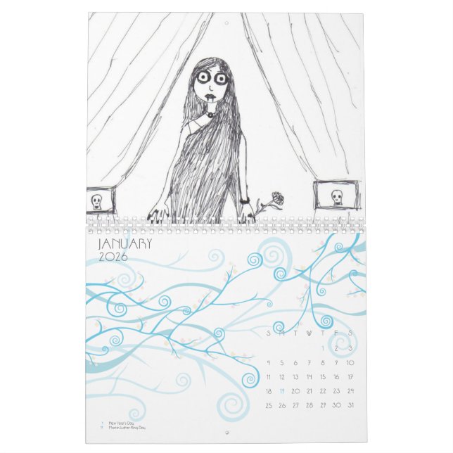 The Creepy Year Calendar (Jan 2026)