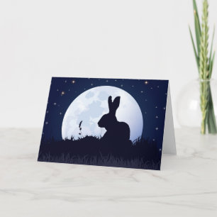 THE CREGGAN WHITE HARE CARD