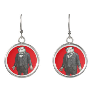The Crestline Opossum Man Fancy Gal Earrings