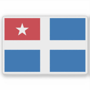 The Cretan State flag, Crete, Greece (1898–1908) Sticker