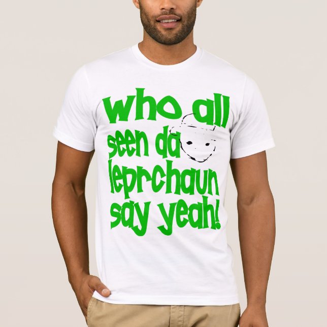 The Crichton Leprechaun Art Remix Tee T Shirt (Front)