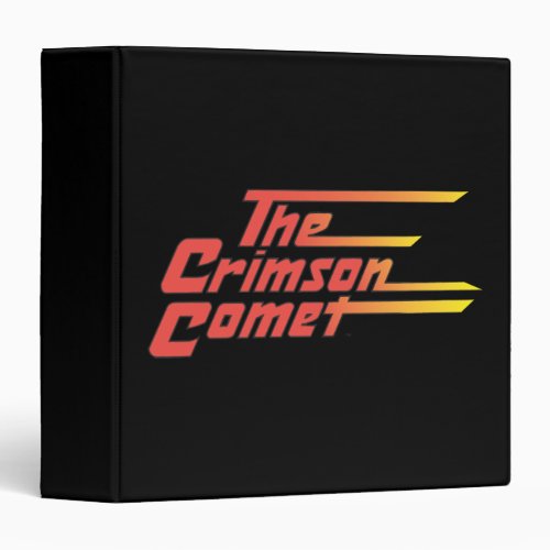The Crimson Comet Logo 3 Ring Binder