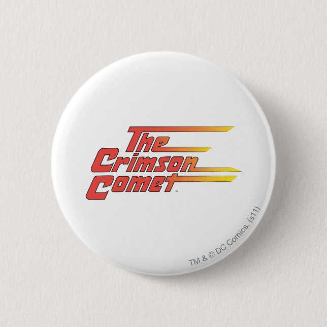The Crimson Comet Logo Button (Front)