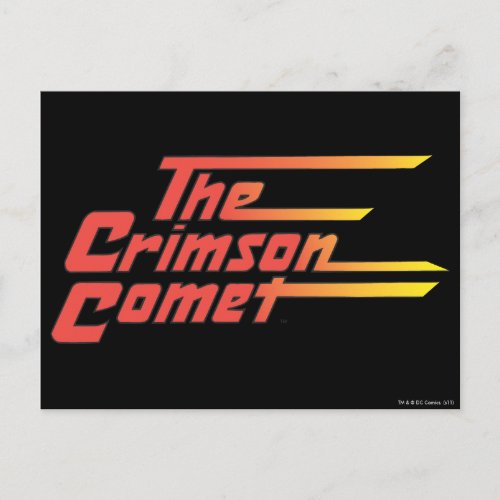 The Crimson Comet Logo Postcard
