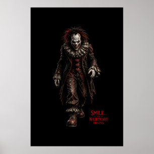 The Crimson Grin — Dark Circus Nightmare Poster