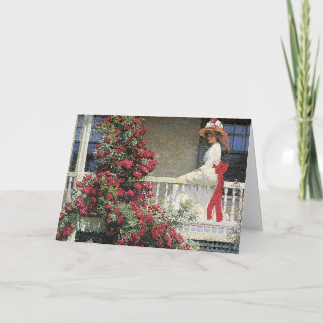 The Crimson Rambler Fine Art Card (Front)