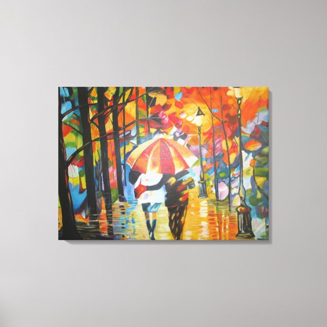 The Crimson Silence Canvas Print (Front)