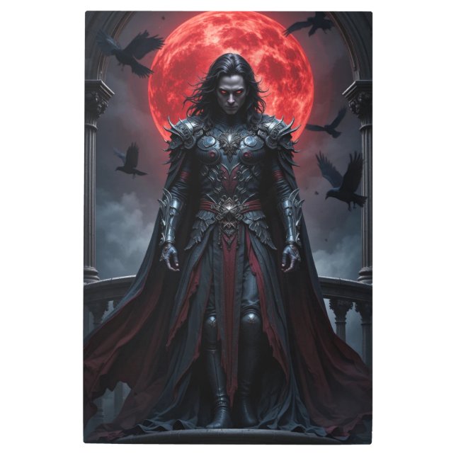 The Crimson Sovereign Metal Print (Front)