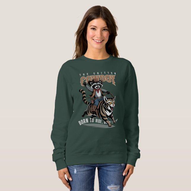  The critter cowboy (Dk. mode) | Women's Sweatshirt (Front Full)
