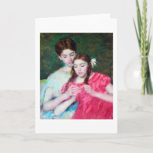 The Crochet Lesson, Mary Cassatt Card