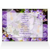 THE CROCUS TASTER ~ Card (Inside Horizontal (Top))