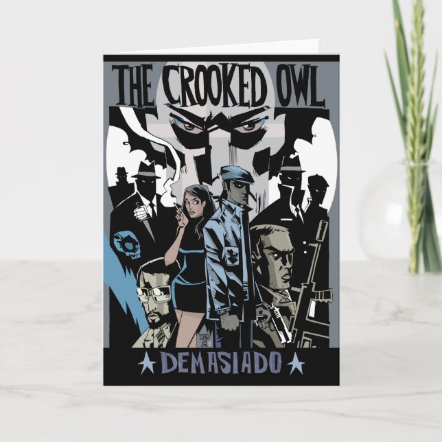 The Crooked Owl Greeting Card (Front)