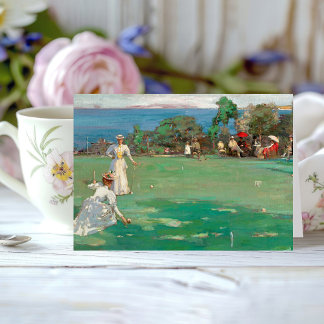 The Croquet Party | Sir John Lavery Card