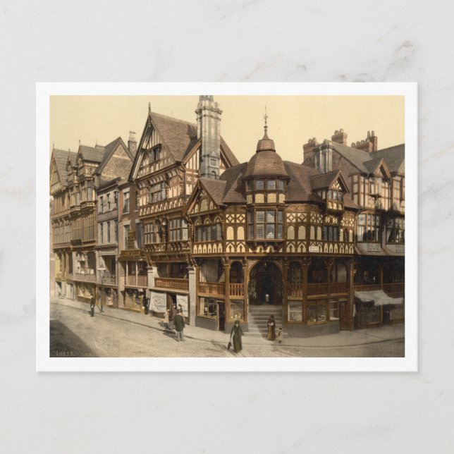 The Cross and Rows, Chester, Cheshire, England Postcard (Front)